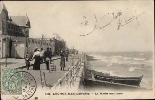 Ak Luc sur Mer Calvados, La Maree montante