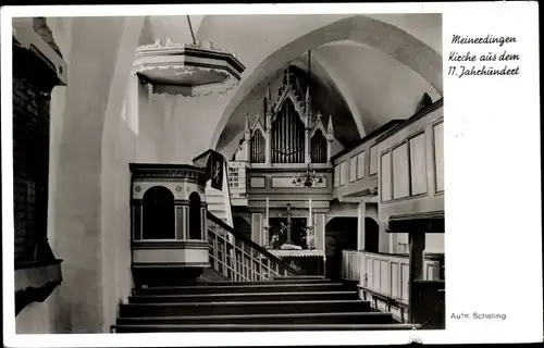 Ak Meinerdingen Walsrode im Heidekreis, Kirche aus dem 11. Jahrhundert