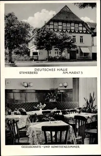 Ak Steyerberg Niedersachsen, Deutsches Haus, Am Markt 5