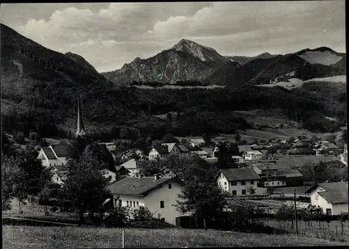 Ak Bergen im Chiemgau Oberbayern, Gesamtansicht