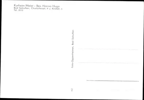 Ak Bad Salzuflen im Kreis Lippe, Kurheim Meier