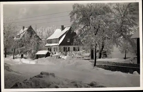 Ak Rehefeld Zaunhaus Altenberg im Erzgebirge, Pension Matthes