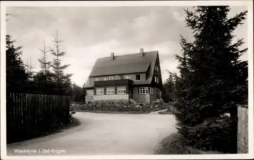 Ak  Waldidylle Altenberg im Erzgebirge, Kurhaus