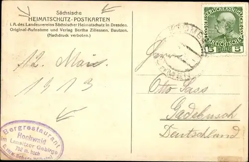 Ak Hayn Oybin Oberlausitz, Hochwald, Straßenpartie