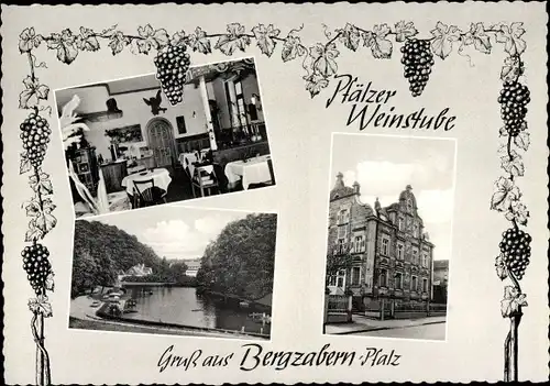 Ak Bad Bergzabern Rheinland Pfalz, Pfälzer Weinstube