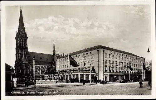 Ak Chemnitz in Sachsen, Hotel Chemnitzer Hof