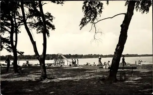 Ak Kallinchen Zossen in Brandenburg, Freibad am Motzener See