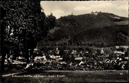 Ak Erdmannsdorf Augustusburg im Erzgebirge, Teilansicht