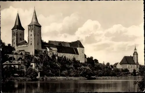 Ak Rochlitz an der Mulde, Schloss, Kirche