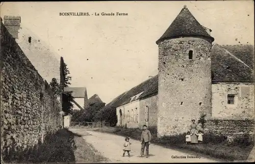 Ak Boinvilliers Yvelines, La Grande Ferme