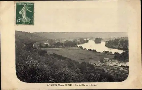Ak Bonnieres sur Seine Yvelines, La Vallee de la Seine