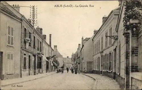 Ak Ablis Yvelines, La Grande Rue