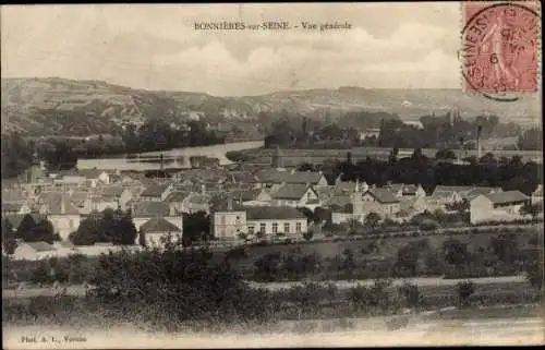 Ak Bonnieres sur Seine Yvelines, Vue generale