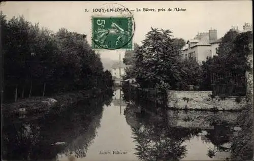 Ak Jouy en Josas Yvelines, La Bievre, pres de l'Usine