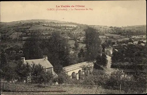 Ak Clécy Calvados, Le Panorama du Vey