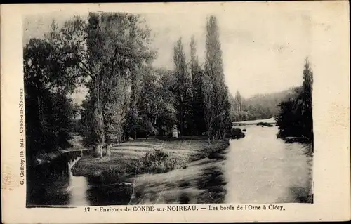 Ak Clécy Calvados, Les bords de l'Orne