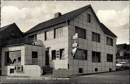 Ak Berg vor Nideggen in der Eifel, Kauf- und Gasthaus Schumacher