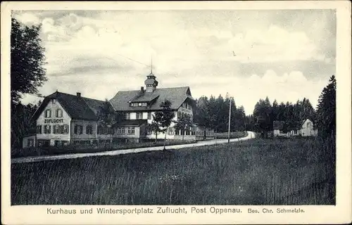 Ak Zuflucht Bad Peterstal Griesbach im Schwarzwald, Kurhaus