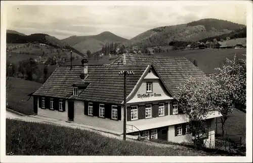 Ak Fischerbach Haslach im Kinzigtal Schwarzwald, Gasthaus z. Krone