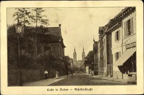 Ak Lahr im Schwarzwald Baden, Schillerstraße