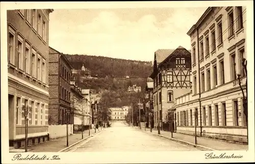 Ak Rudolstadt in Thüringen, Güntherstraße, Gasthaus Zur Post