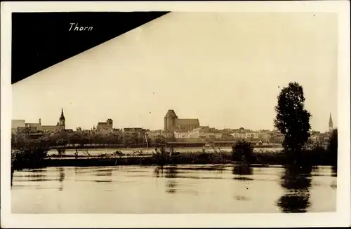 Foto Ak Toruń Thorn Westpreußen, Blick auf den Ort