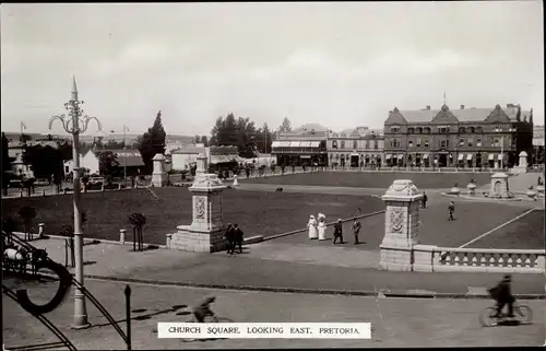 Ak Pretoria Südafrika, Church square looking east