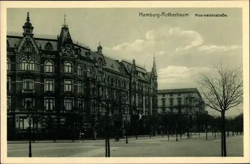 Ak Hamburg Eimsbüttel Rotherbaum, Moorweidenstraße