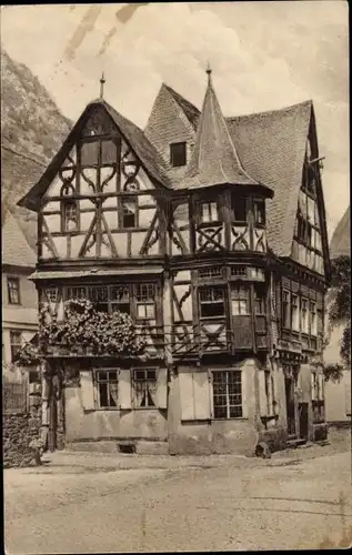 Ak Bacharach am Rhein, Gasthof Altes Haus