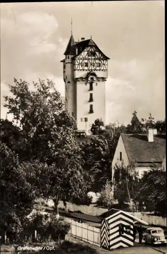 Ak Grafenwöhr Oberpfalz, Truppenübungsplatz, Wasserturm