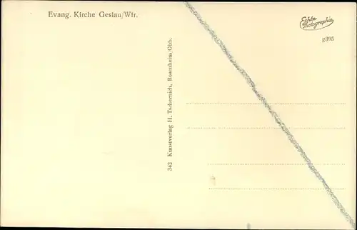 Ak Geslau in Mittelfranken, Kirche