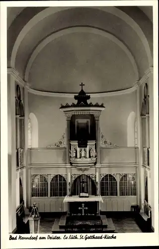 Ak Bad Nenndorf an der Weser, St. Gotthard Kirche, Inneres