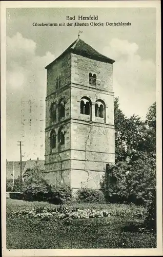 Ak Bad Hersfeld Hessen, Glockenturm