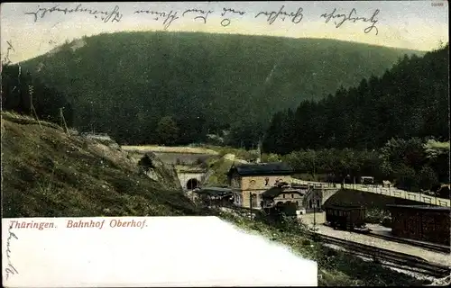 Ak Oberhof im Thüringer Wald, Bahnhof