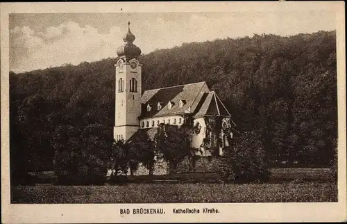 Ak Bad Brückenau in Unterfranken, Kath. Kirche