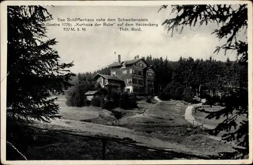 Ak Manebach Ilmenau in Thüringen, Schöffenhaus