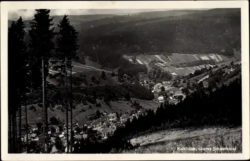 Ak Katzhütte im Schwarzatal, Gesamtansicht