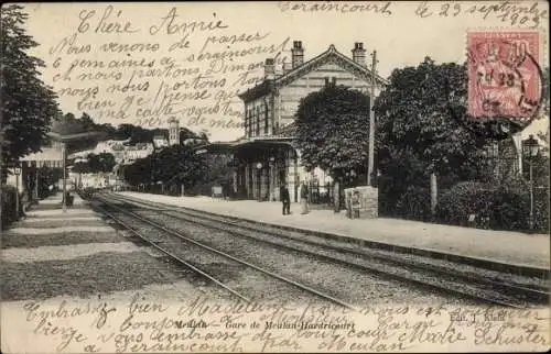 Ak Meulan en Yvelines, La Gare de Meulan Hardricourt