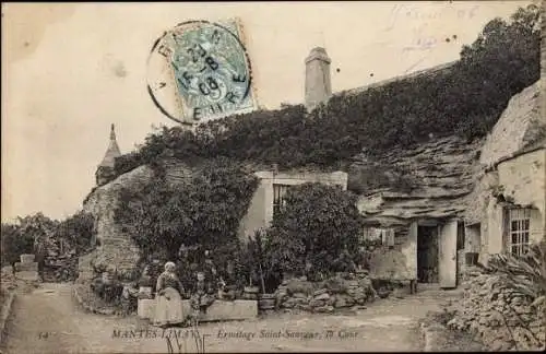 Ak Mantes Limay Yvelines, Ermitage Saint Sauveur