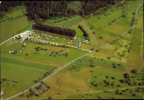 Ak Hofstetten in Baden Schwarzwald, Ferien Campingplatz Schönrein, Fliegeraufnahme