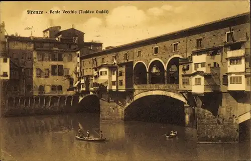 Ak Firenze Florenz Toscana, Ponte Vecchio, Taddeo Gaddi