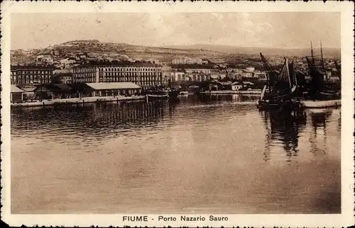 Ak Rijeka Fiume Kroatien, Porto Nazario Sauro