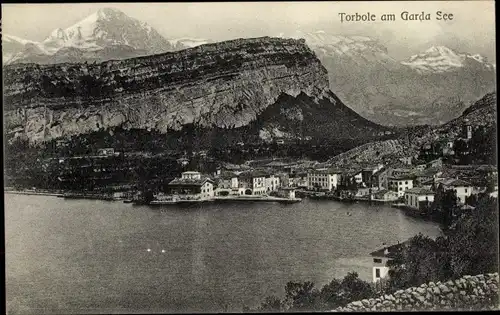 Ak Torbole Lago di Garda Trentino, Blick auf den Ort