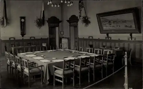 Foto Ak Locarno Kanton Tessin Schweiz, Saal der Konferenz von Locarno 1925
