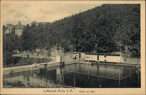 Ak Roda Stadtroda Thüringen, Villen und Bad