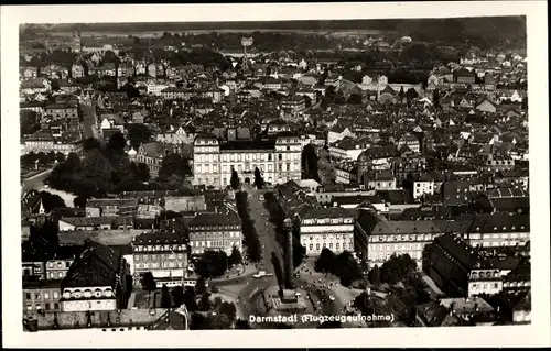 Ak Darmstadt, Fliegeraufnahme