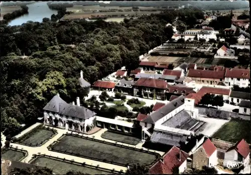 Ak Rosny sur Seine Yvelines, Vue generale aerienne sur le Centre Medical, Luftbild