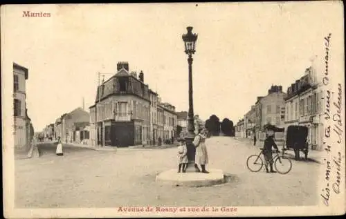 Ak Mantes Yvelines, Avenue de Rosny, Rue de la Gare