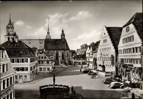 Ak Feuchtwangen in Mittelfranken, Marktplatz