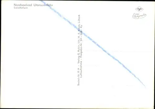 Ak Utersum Insel Föhr Nordfriesland, Sanatorium